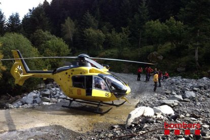 Imatge d'arxiu d'un helicòpter dels Bombers de la Generalitat