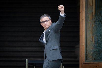 Josep Maria Jové, exsecretario de Vicepresidencia, ayer, en el Palau de Justícia de Barcelona.