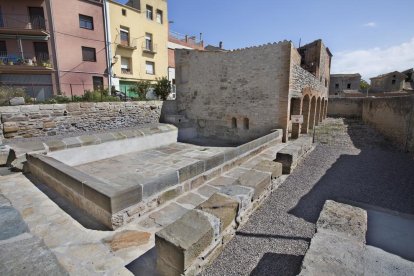 Vista actual del safareig públic restaurat de Cervera.