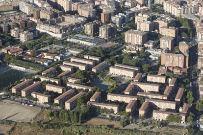 Imagen aérea del barrio de la Mariola. 