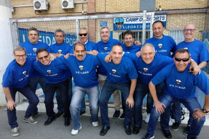 Reencuentro de exjugadores de la UE Lleida de los años 80 y 90