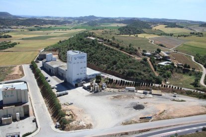 Vista aèria de les instal·lacions de la Cooperativa d’Artesa de Segre.