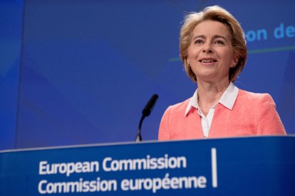 La presidenta de la Comisión Europea, Ursula Von der Leyen.