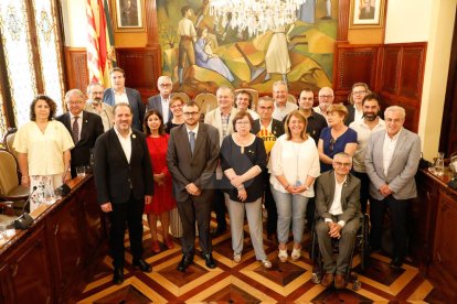 Foto de família del darrer ple de la Diputació de Lleida