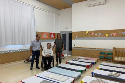 La nueva zona de descanso de la guardería de Torrefarrera.