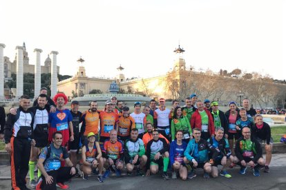 Lleida va tenir una nombrosa representació a la Marató de Barcelona 2019.