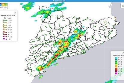 Alerta per pluges intenses a la costa catalana