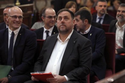 Oriol Junqueras, al Tribunal Suprem durant el judici del 'procés'.