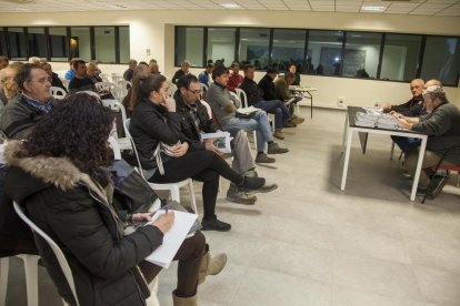 Imagen de archivo de una asamblea de regantes del Canalet.