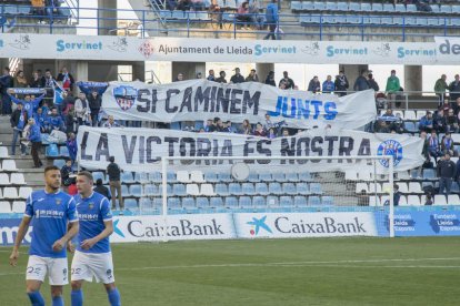 Aficionados de Gol Nord desplegaron el domingo esta pancarta.