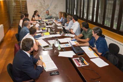 Los ediles de barrio hicieron ayer una sesión formativa. 