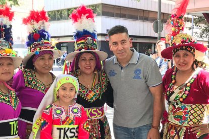 Algunos de los participantes en el acto celebrado el pasado sábado en Lleida. 