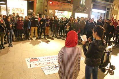 Concentració a Lleida contra les agressions de Castelldefels.