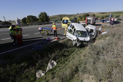 Imagen del accidente mortal del miércoles en la intersección.