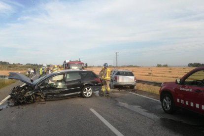 Imagen del accidente en la N.240