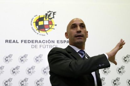 El president de la Federació Espanyola de Futbol, Luis Manuel Rubiales.