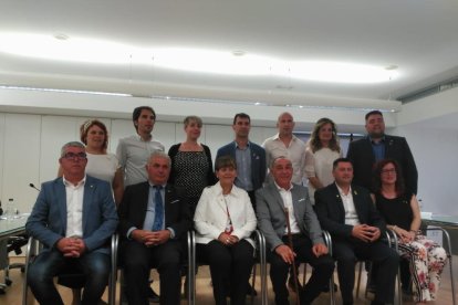 Els regidors del nou ajuntament d’Alcarràs.