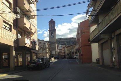 Vista de La Granja d’Escarp, donde ayer tuvo lugar el accidente. 