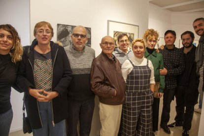 Inauguración ayer en el Espai Guinovart de la exposición, que podrá visitarse hasta el 23 de febrero.