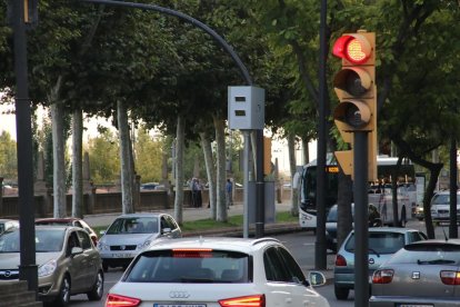 Imagen de archivo del radar instalado en la avenida de Madrid.