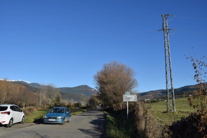 Una de las líneas peligrosas del término municipal de La Seu. 