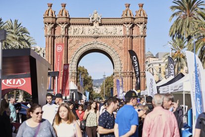 Imatge de visitants al saló Expoelectric a Barcelona.