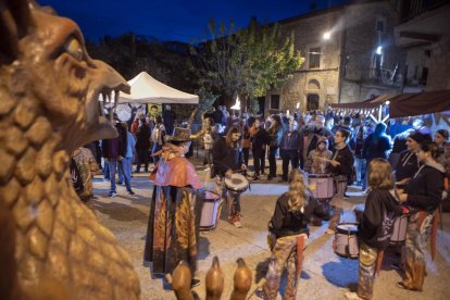 El centro de la población se llenó de visitantes. 