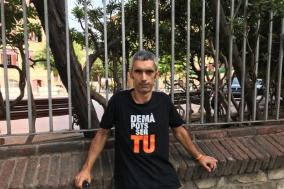 Roger Espanyol perdió un ojo el 1 de octubre de 2017 cuando defendía las urnas de uno de los colegios del referéndum.