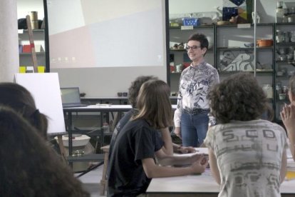 La cocinera internacional Carme Ruscalleda, durante su clase magistral.