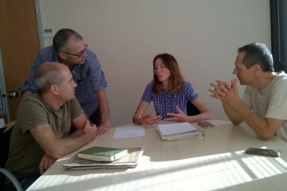 Imatge de la reunió sobre l’estat dels boscos aranesos.