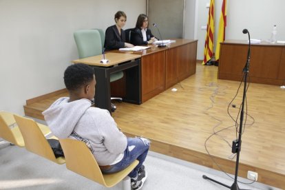 L’acusat, ahir durant la celebració del judici a Lleida.