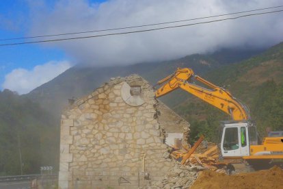 Imatge de l’ensorrament de la casa per millorar l’encreuament.