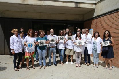  Imagen de archivo de una protesta de personal sanitario.