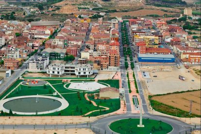 Vista aèria d’Almacelles.