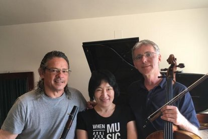 Los músicos Juanjo Mercadal, Seon-hee Myong y Peter Thiemann estarán en la UdL. 