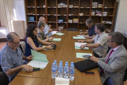 Los miembros del Patronato en la reunión del miércoles. 