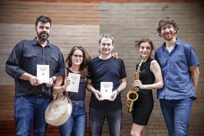 Un momento de la presentación del poemario de Eduard Batlle. 