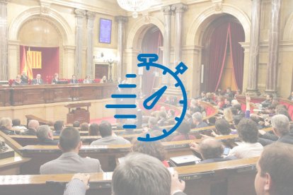 Vista general d'una sessió del Parlament, en la legislatura anterior.