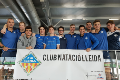 El equipo que presentó el CN Lleida en la Copa de España.