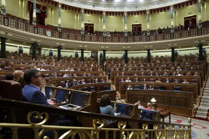 Una vista del ple del Congrés dels Diputats.