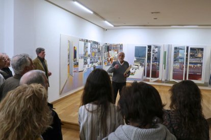 Joaquín Ureña, la setmana passada en la inauguració a la galeria Juan Manuel Lumbreras de Bilbao.