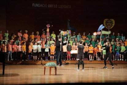 Un momento del concierto que tuvo lugar ayer en el Auditori. 