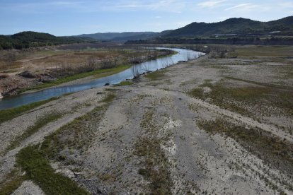 El pantà de Rialb, sota mínims per la falta de pluges d’aquest any