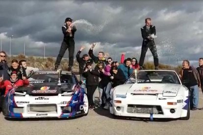 Los hermanos Caballer, campeones del Open Slalom Drift 2019