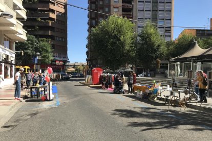 A Taquígraf Martí es van habilitar uns escacs gegants.