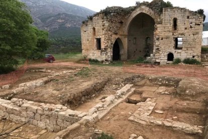 Los restos arqueológicos que han quedado al descubierto en los últimos trabajos de los técnicos.