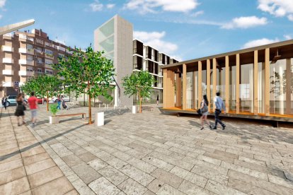 El futuro campus de Salud de Igualada  -  Esta imagen virtual muestra cómo quedará el proyecto de nuevo campus de Salud que promueve el ayuntamiento de Igualada en los terrenos que acogía el antiguo hospital. Actualmente, la localidad ya cuenta  ...