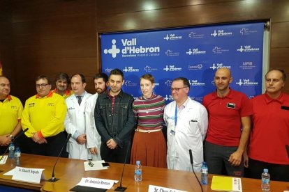 Audrey Mash, su pareja, médicos y bomberos explicaron ayer los pormenores del caso.