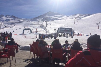 Las instalaciones de Boí-Taüll durante la mañana de ayer.