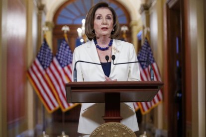 La presidenta de la Cámara de Representantes, Nancy Pelosi.